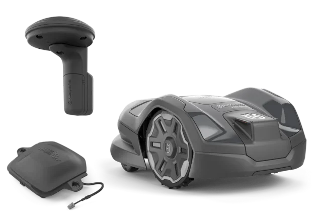 PACHET: Husqvarna Automower® 310E NERA + stație de referință + modul EPOS